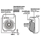 Alemar Ventilador de sobremesa a batería Bruma (Arena) | BAUHAUS