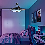 Alemar Ventilador de techo Auron (Negro, 107 mm, 30 W, RGB) | BAUHAUS