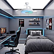 Alemar Ventilador de techo Auron (Blanco, 107 mm, 30 W, RGB) | BAUHAUS