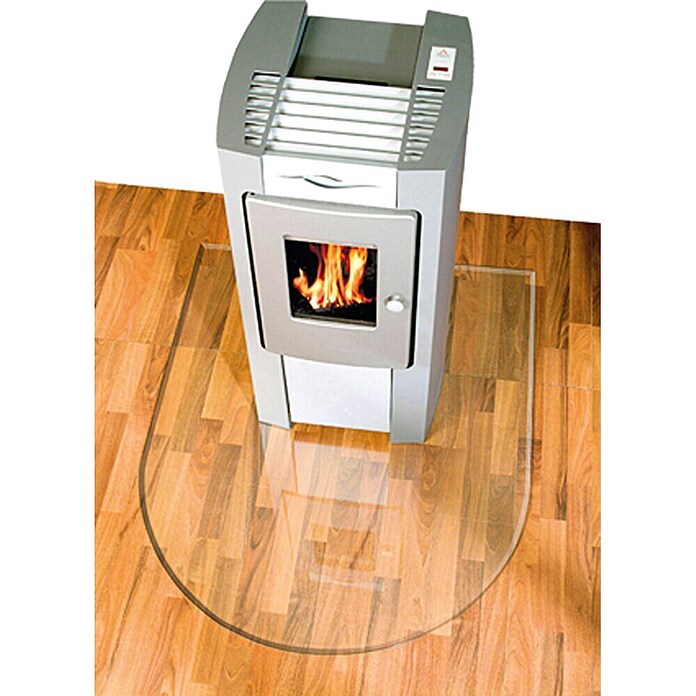 Lienbacher Glasbodenplatte (100 x 120 cm, Rundbogen)