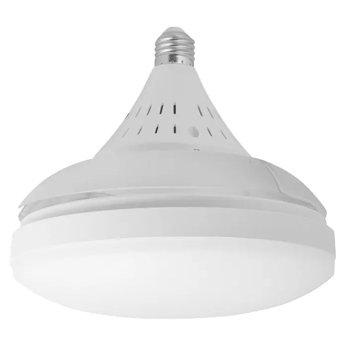 Alemar Ventilador de techo Nino - Blanco, 40 mm, 2 W - 10 W - Bombilla LED cónica blanca con base de rosca metálica y ranuras de ventilación.