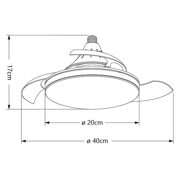 Alemar Ventilador de techo Nino (Blanco, 40 mm, 2 W - 10 W) | BAUHAUS