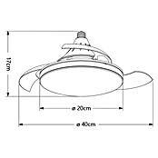 Alemar Ventilador de techo Nino (Blanco, 40 mm, 2 W - 10 W) | BAUHAUS