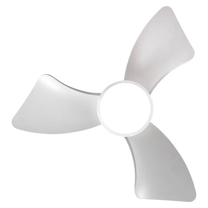 Alemar Ventilador de techo Tauro - Blanco, 76 cm, 30 W, Blanco neutro - Hélice de ventilador blanca de tres aspas.