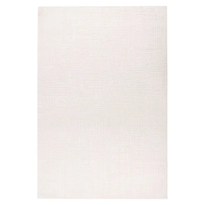 Kayoom Kurzflorteppich Bandito 125 - Elfenbein, 170 x 120 cm, 100 % Polyester - Draufsicht