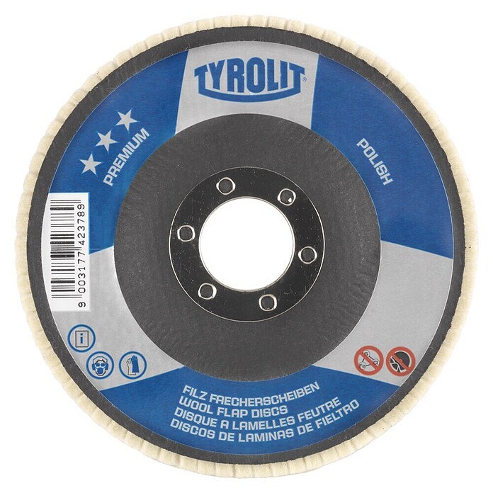 Tyrolit Brusni disk Premium Polish  (Premer: 125 mm) | 2573 - Schruppscheiben/Lamellenscheiben | BCDD - Zubeh  Winkelschleifer/Trennscheiben | BCD - Maschinenzubehör | BC - Maschinenzubehör | B - Werkz/Masch/Maschzubeh/Auto | BAUHAUS