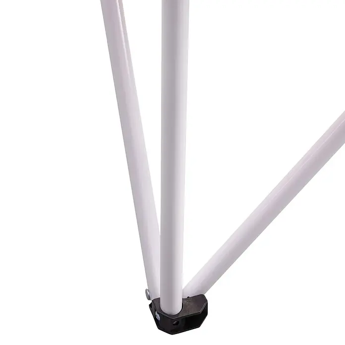 Strandstuhl Vibe - Polyester, Klappbar, Pink/Weiß, B x T x H: 80 x 51 x 80 cm - Schwarzes Kunststoffgelenk verbindet drei weiße Standrohre.