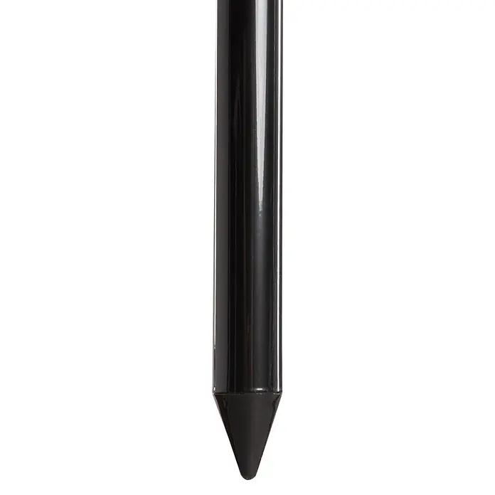 Strandschirm - Weiß/Türkis, Durchmesser Bespannung: 180 cm - Glänzender schwarzer spitzer Stift oder Markierungswerkzeug.