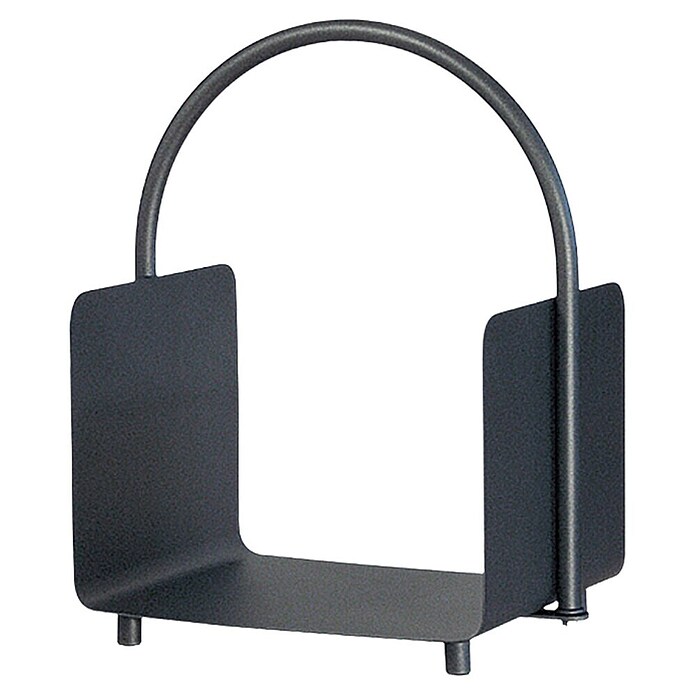 Lienbacher Cesta para leña (51,5 x 37 cm, Acero, Antracita)