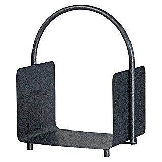Lienbacher Cesta para leña (51,5 x 37 cm, Acero, Antracita)