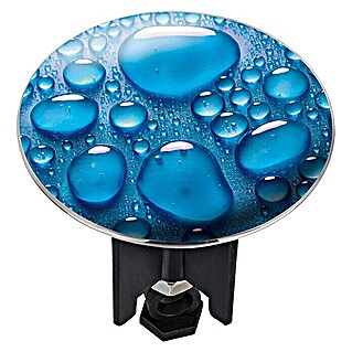 Wenko Čep za odvodni ventil za umivaonik Pluggy XL Drops (Drops, Promjer: 6,2 cm)