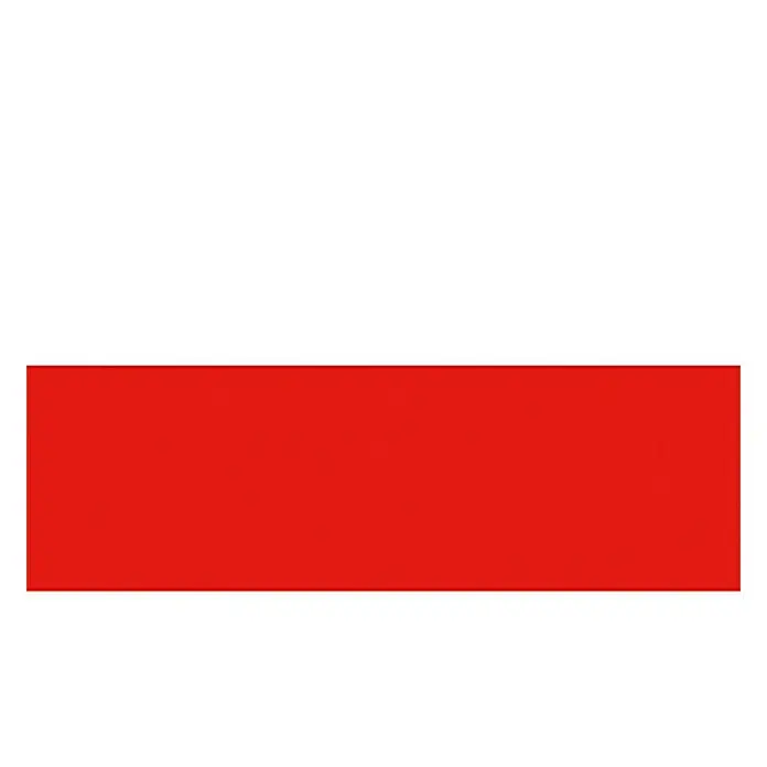 FlaggePolen, 45 x 30 cm, Spunpolyester - Polnische Flagge. Die Flagge besteht aus zwei horizontalen Streifen, einem weißen oben und einem roten unten.