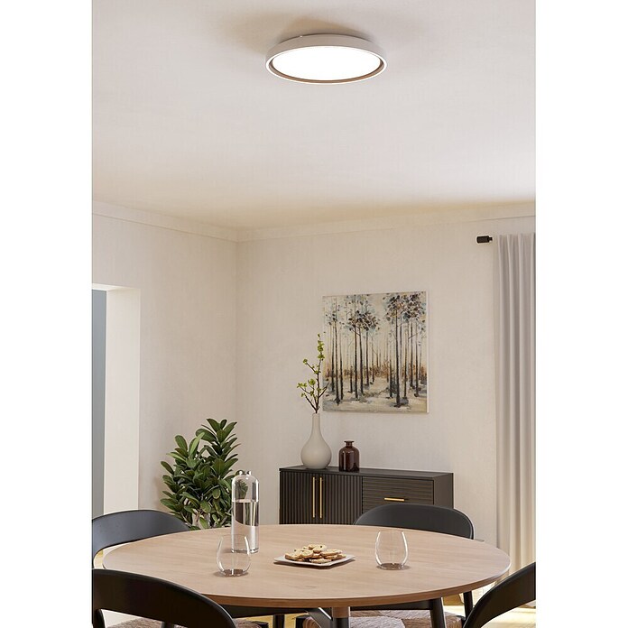 Eglo LED-Deckenleuchte rund Semovigo (18 W, Ø x H: 40 x 6 cm, Dunkles Messing, Neutralweiß) | BAUHAUS