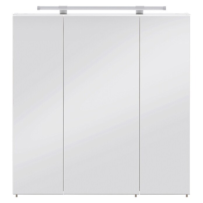 Schildmeyer LED-Spiegelschrank Look (Breite: 70 cm, Energieeffizienzklasse: A++ bis A, Mit Beleuchtung, MDF, Weiß)