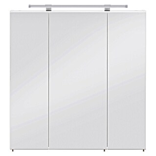 Schildmeyer LED-Spiegelschrank Look (B x H: 70 x 75 cm, Holz, Weiß)