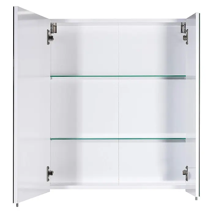 Schildmeyer Spiegelschrank Basic - B x H: 60 x 70,7 cm, Ohne Beleuchtung, Holz, Weiß - Vorderansicht