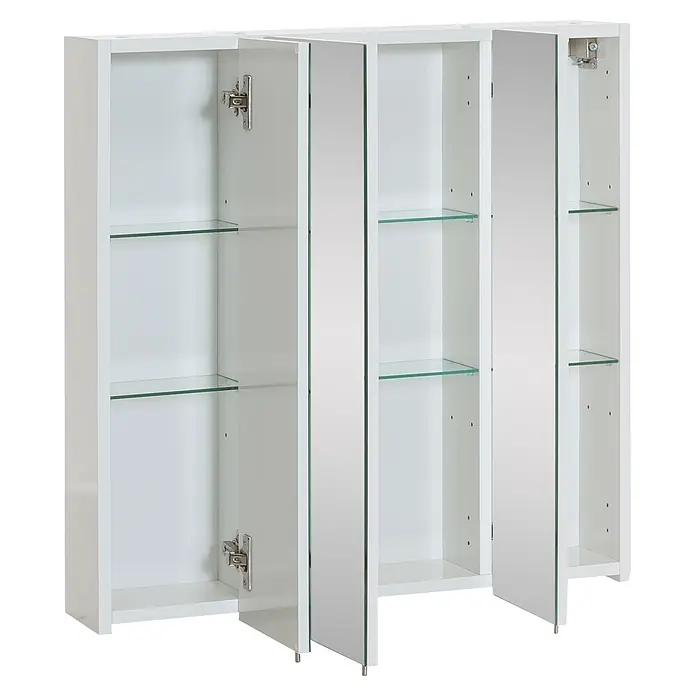 Schildmeyer Spiegelschrank Basic - B x H: 70 x 70,7 cm, Holz - Diagonale Ansicht