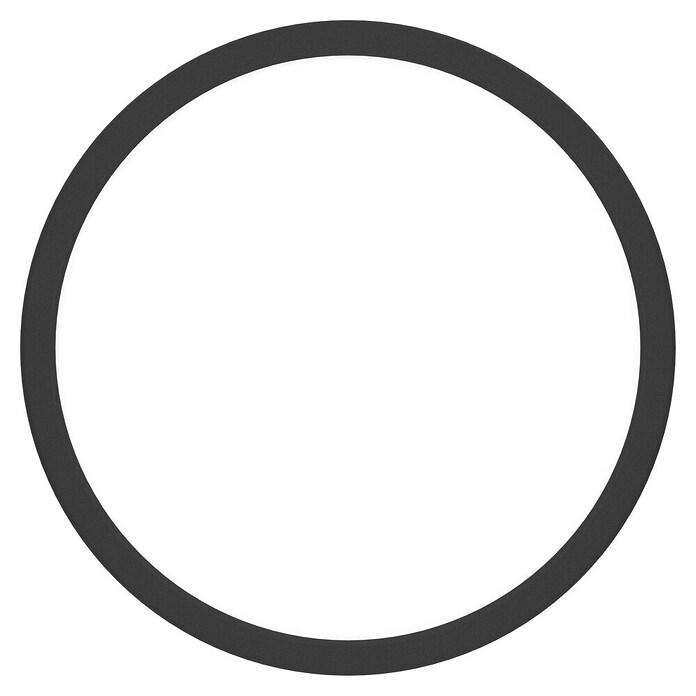 Eglo Fueva 6 Ledpaneel, rond (14,2 W, Ø x h: 27,8 x 2,5 cm, Zwart, Warm wit) | BAUHAUS
