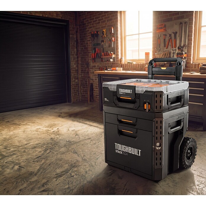 ToughBuilt StackTech Profi-Box met wielen + Gratis Organizer () | BAUHAUS