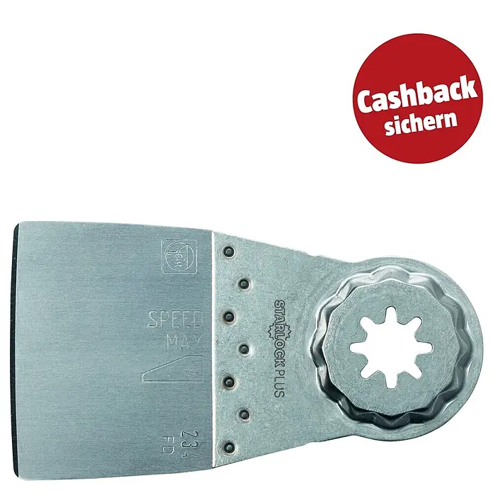 Fein Starlock Plus Spachtel - Lang, 41 x 52 mm - Metallisches oszillierendes Sägeblatt mit sternförmigem Starlock Plus Anschluss.