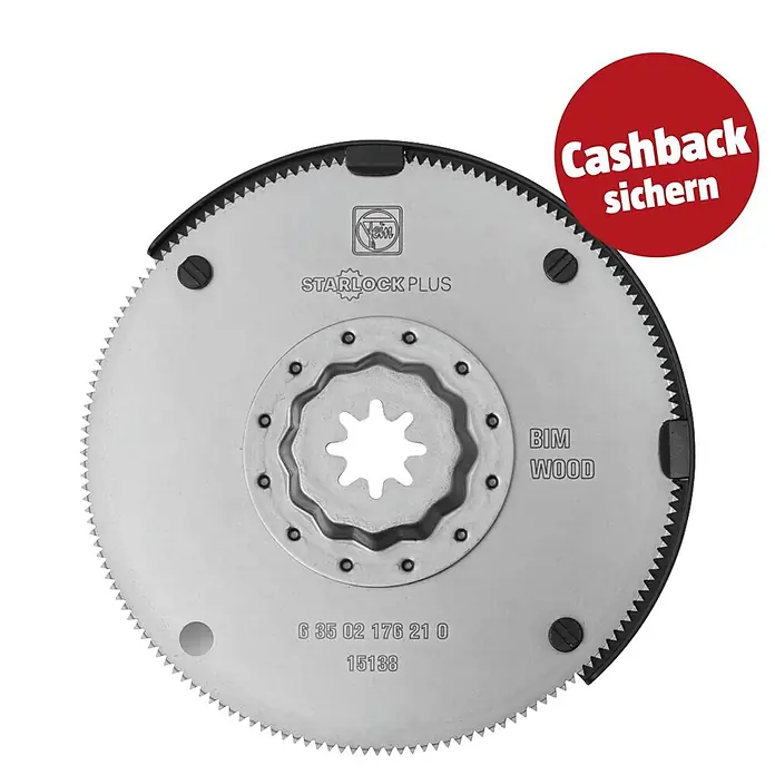 Fein Starlock Plus HSS-Sägeblatt - Geeignet für: Holz, Durchmesser: 100 mm, Sägeblattstärke: 0,8 mm - Silbernes oszillierendes Sägeblatt für Holz mit Sternaufnahme, "STARLOCK PLUS".