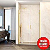 GME Mampara de ducha frontal Glass (76,7 x 195 cm, Espesor de vidrio: 6 mm, Oro) | BAUHAUS