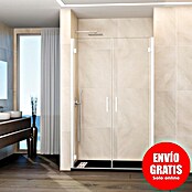GME Mampara de ducha frontal Glass (76,7 x 195 cm, Espesor de vidrio: 6 mm, Blanco) | BAUHAUS