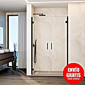 GME Mampara de ducha frontal Glass (76,7 x 195 cm, Espesor de vidrio: 6 mm, Negro) | BAUHAUS
