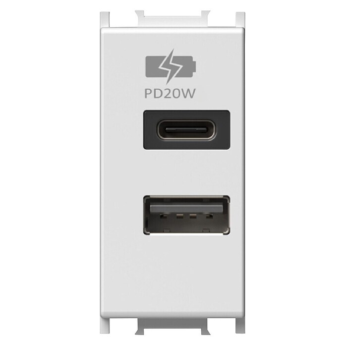 USB vtičnica  (Bela) | 3211 - Markenschalter innen UP | CBCA - Markenschalter | CBC - Schalterserien | CB - Elektroinstallation | C - Elektro | BAUHAUS