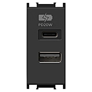 USB vtičnica (Črna)