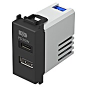 USB vtičnica  (Črna) | 3211 - Markenschalter innen UP | CBCA - Markenschalter | CBC - Schalterserien | CB - Elektroinstallation | C - Elektro | BAUHAUS