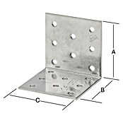 Hoekanker (l x b x h: 60 x 60 x 80 mm, Verzinkt) | BAUHAUS