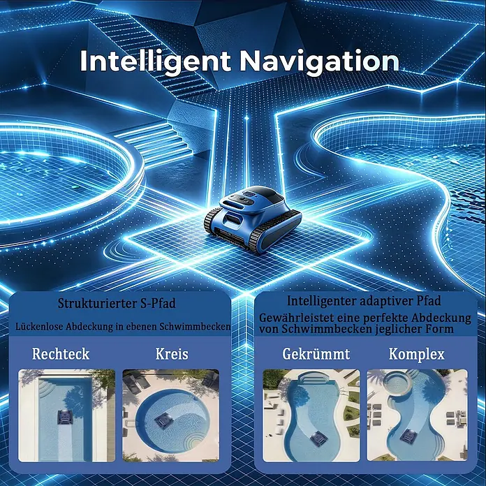 EVERCROSS BOT Poolroboter - Akkubetrieben, Passend für: Alle Pooltypen, Filterleistung: 18.000 l/h