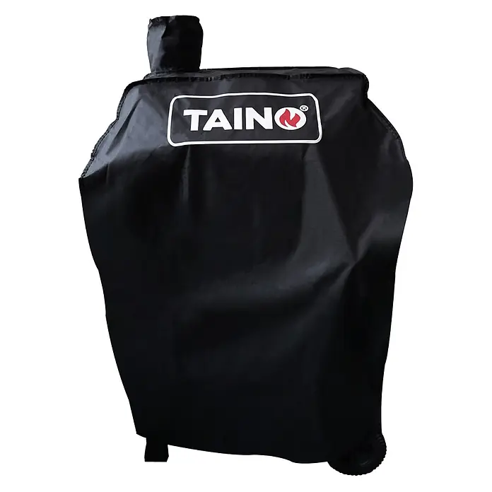 TAINO Grill-Schutzhülle - Passend für: Universal nutzbar - TAINO HERO Holzkohlegrill & TAINO HERO Smoker (93535), Oxford-Polyester, 400D + UV Schutz, 270 g/m², Schwarz