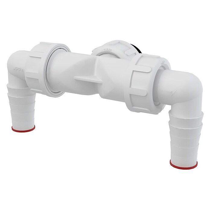 Dvojno odtočno koleno  (Kot: 90 °) | 4040 - Sifons/Abläufe/Ablaufgarnituren | DCDA - Wasserinstallation | DCD - Sanitärinstallation | DC - Sanitärinstallation | D - Sanitär | BAUHAUS