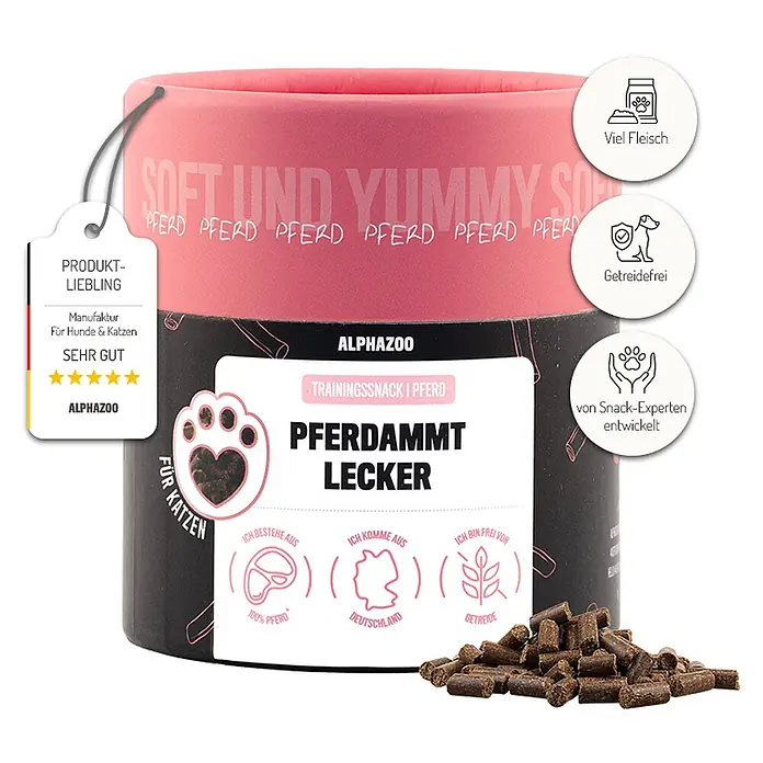Alphazoo Katzensnack Pferdammt Lecker - 65 g