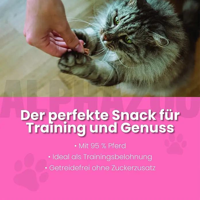 Alphazoo Katzensnack Pferdammt Lecker - 160 g