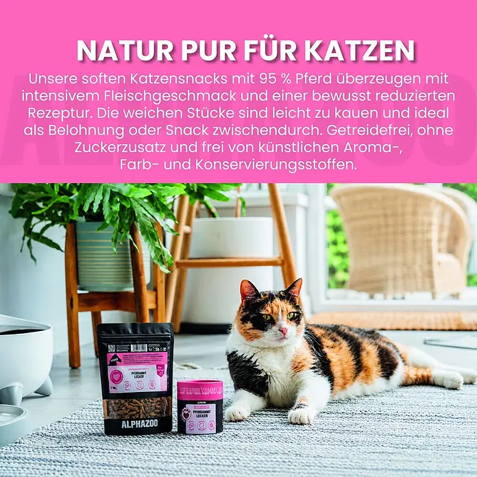 Alphazoo Katzensnack Pferdammt Lecker - 160 g