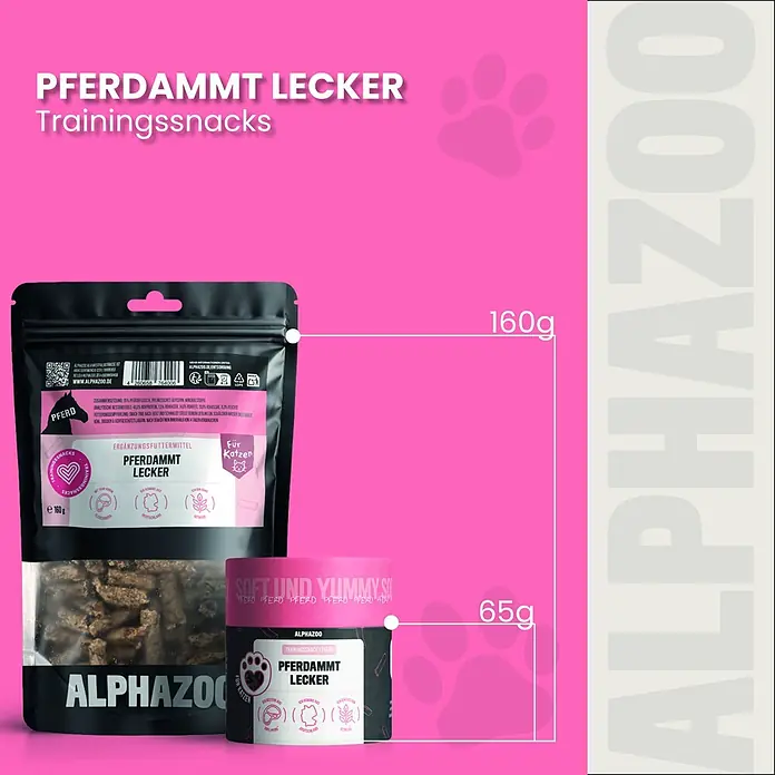 Alphazoo Katzensnack Pferdammt Lecker - 160 g