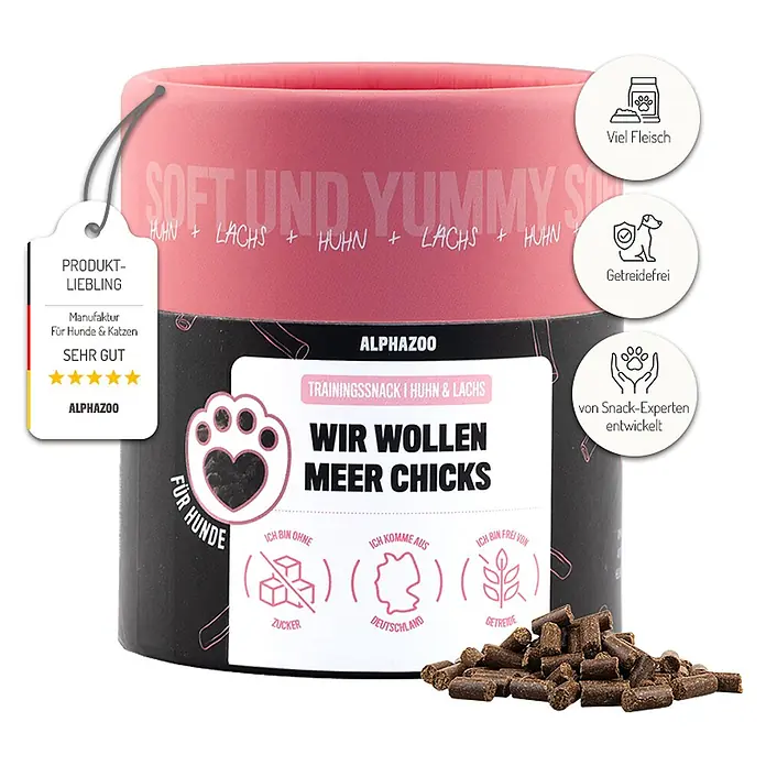 Alphazoo Hundesnack Wir wollen Meer Chicks - 65 g