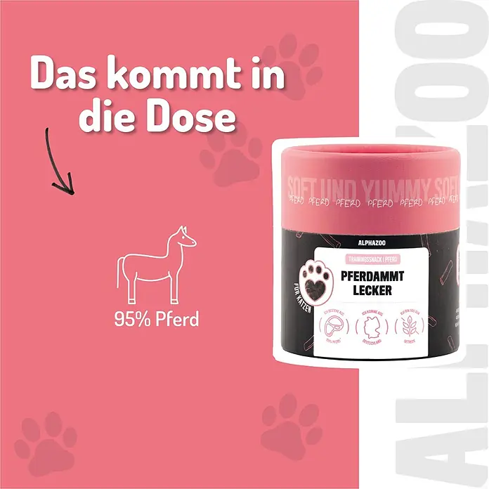 Alphazoo Katzensnack Pferdammt Lecker - 195 g