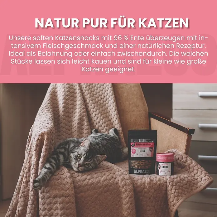 Alphazoo Katzensnack Ente Ente Ente Ente - 160 g