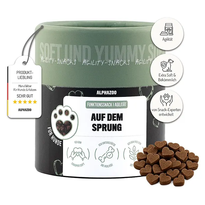 Alphazoo Hundesnack Auf dem Sprung Leckerli - 60 g