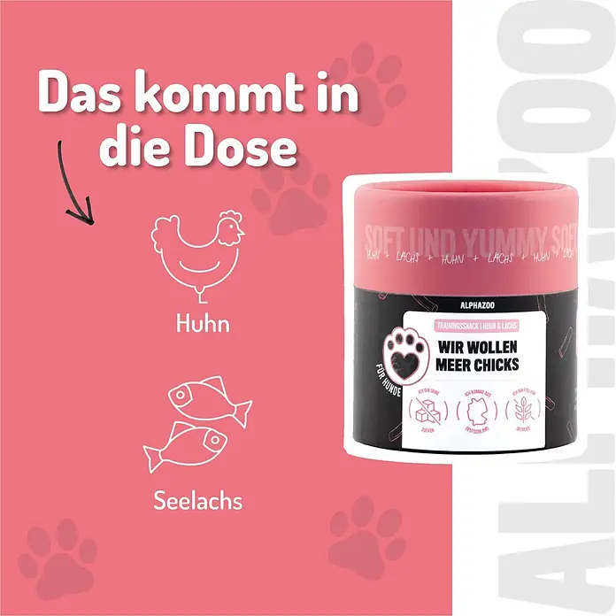 Alphazoo Hundesnack Wir wollen Meer Chicks - 195 g