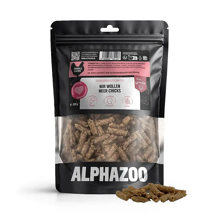 Alphazoo Hundesnack Wir wollen Meer Chicks - 300 g