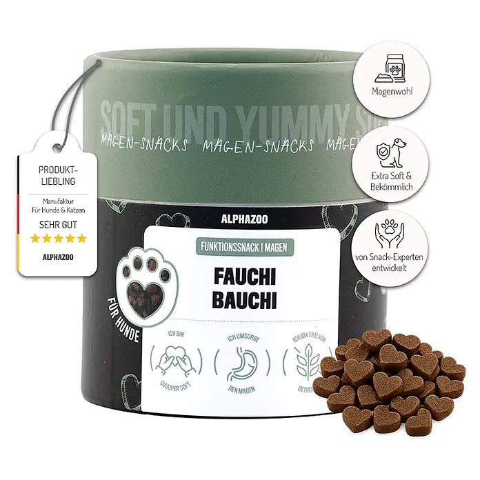 Alphazoo Hundesnack Fauchi Bauchi Leckerli - 60 g