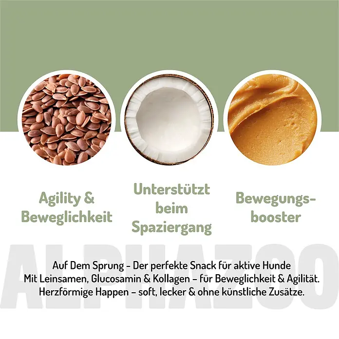 Alphazoo Hundesnack Auf dem Sprung Leckerli - 180 g