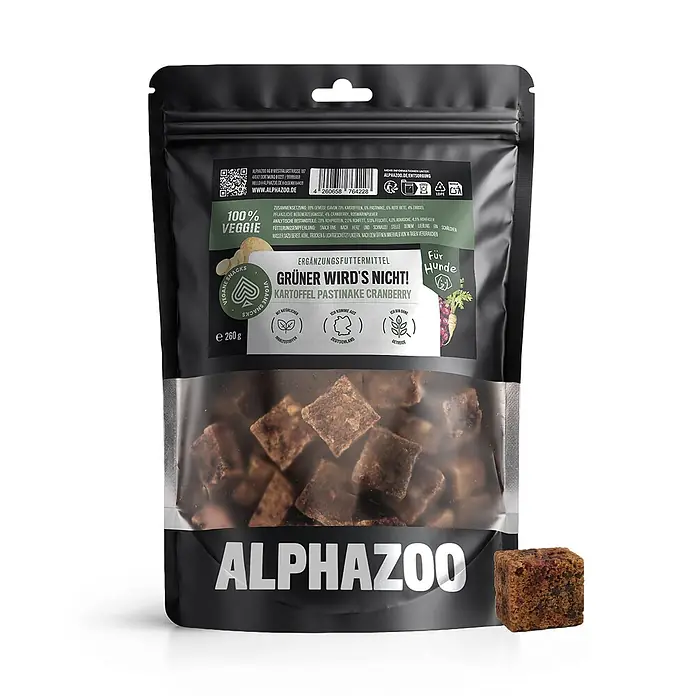 Alphazoo Hundesnack Grüner wird's nicht - 260 g