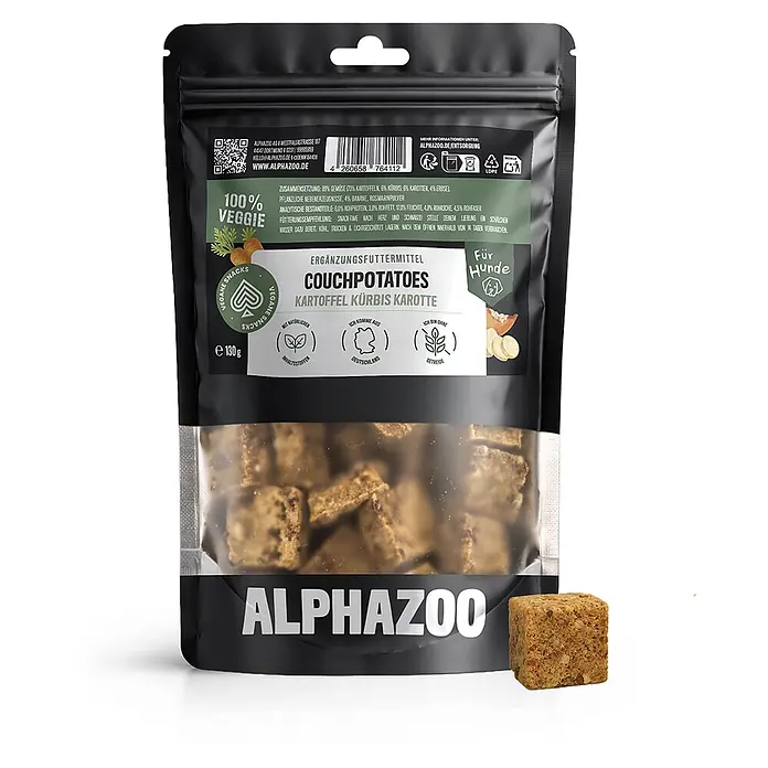 Alphazoo Hundesnack Couchpotatoes - 130 g