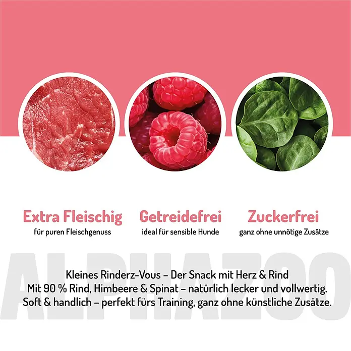 Alphazoo Hundesnack Kleines Rinderz-Vous - 195 g